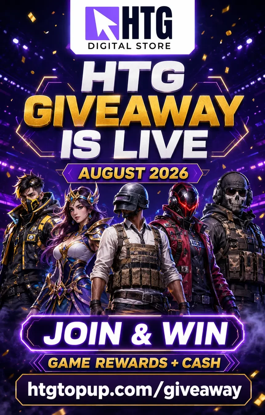HTG Giveaway is Live August 2026 join and win game rewards and cash