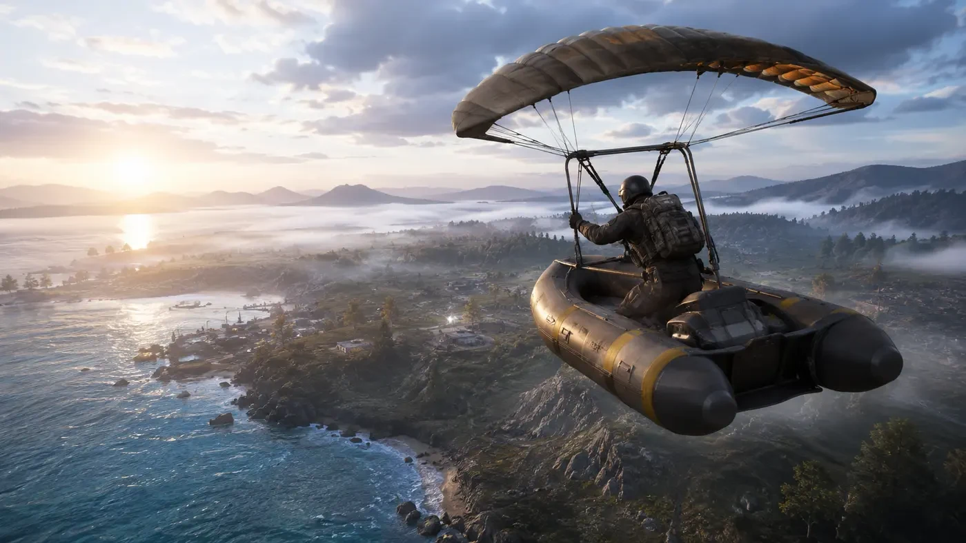 PUBG Mobile 4.6 Beta Guide: Inflatable Boat, Aerial Gliding and Smart Preparation