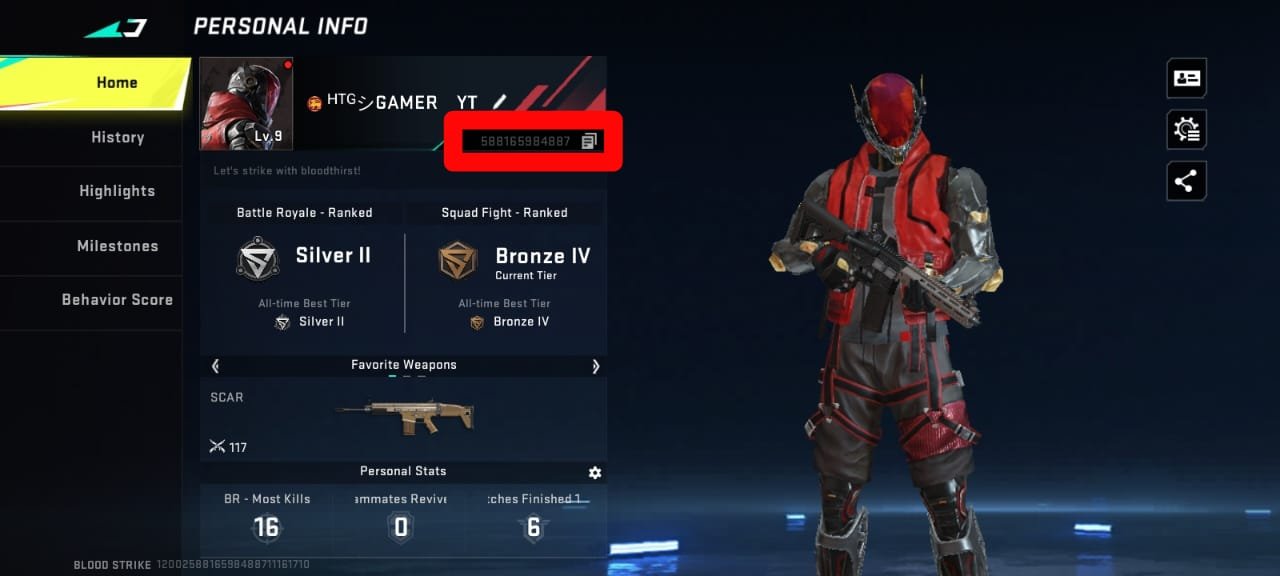 Where to find Player ID